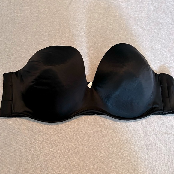 46D Cacique strapless bra curve plus size lightly lined support thick strap - Picture 1 of 6